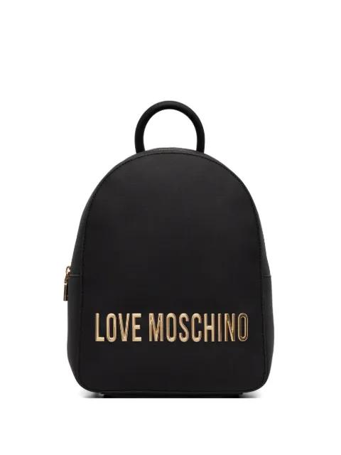 logo-plaque backpack by MOSCHINO