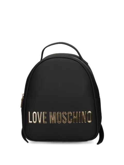 logo-plaque backpack by MOSCHINO