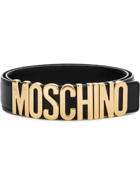 logo-plaque belt by MOSCHINO