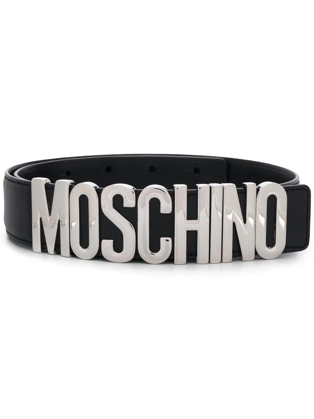logo plaque belt by MOSCHINO