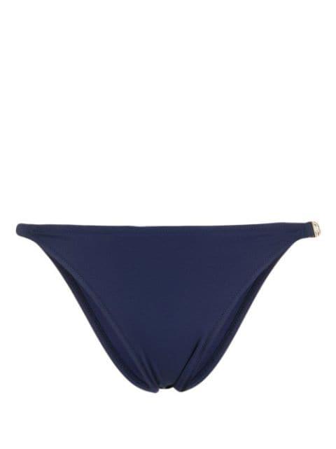 logo-plaque bikini bottoms by MOSCHINO