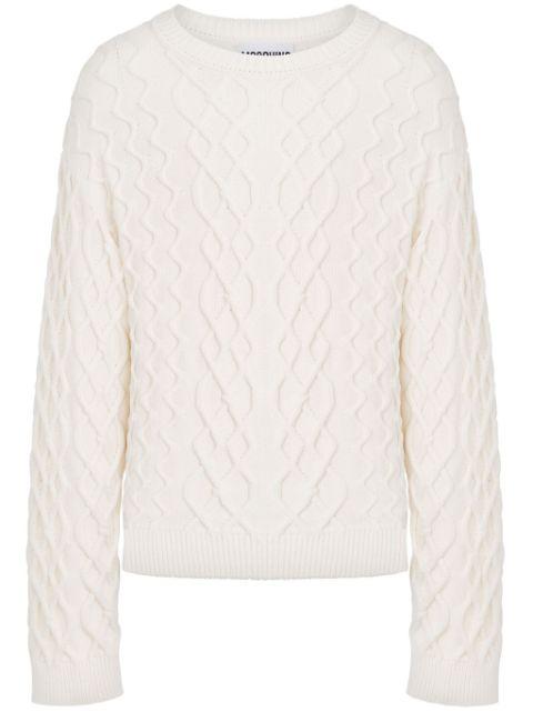 logo-plaque jumper by MOSCHINO