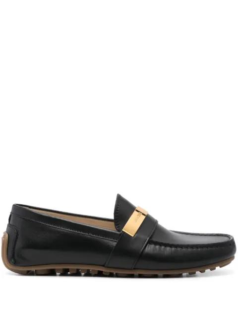 logo-plaque loafers by MOSCHINO