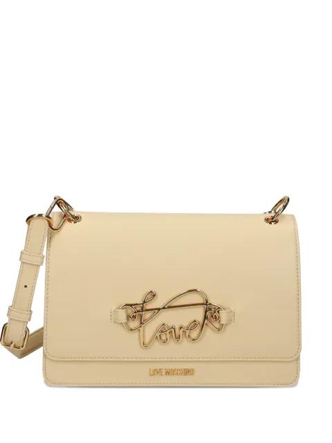 logo-plaque shoulder bag by MOSCHINO