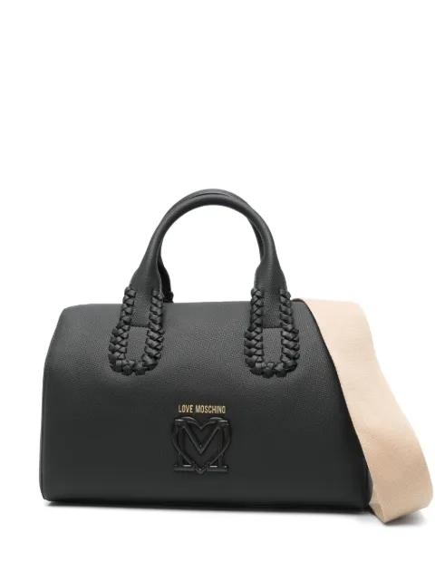 logo-plaque tote bag by MOSCHINO
