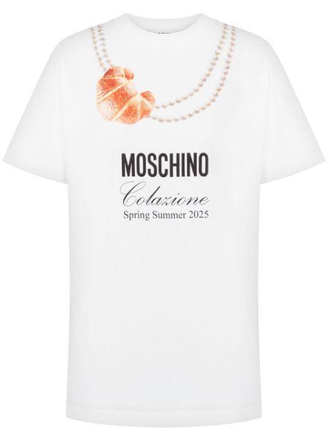 logo-print T-shirt by MOSCHINO