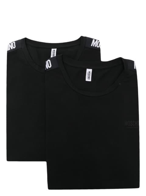 logo-print T-shirt (set of two) by MOSCHINO