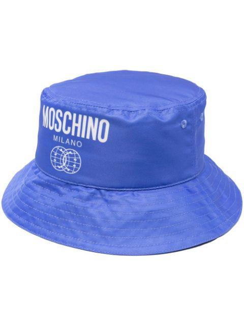 logo-print bucket hat by MOSCHINO