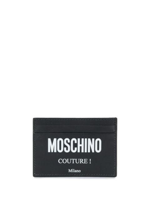 logo print cardholder by MOSCHINO