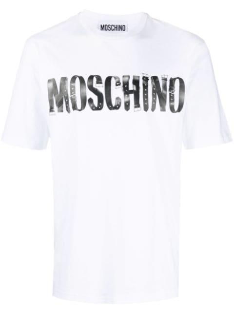logo-print cotton T-shirt by MOSCHINO