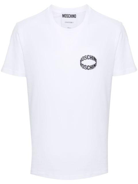 logo-print cotton T-shirt by MOSCHINO