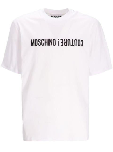 logo-print cotton T-shirt by MOSCHINO