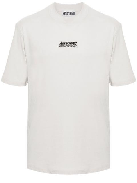 logo-print cotton T-shirt by MOSCHINO