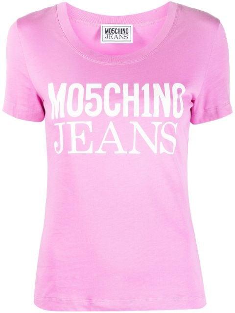 logo-print cotton T-shirt by MOSCHINO