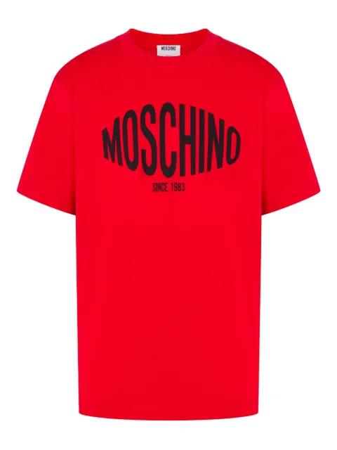 logo-print cotton T-shirt by MOSCHINO