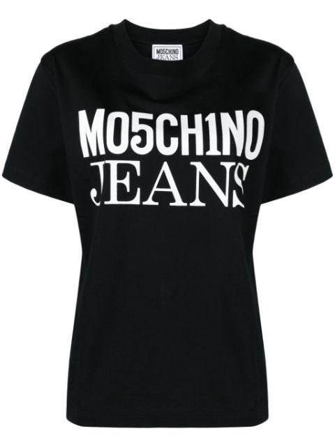 logo-print cotton T-shirt by MOSCHINO