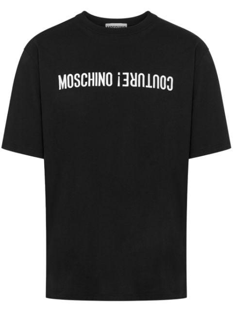 logo-print cotton T-shirt by MOSCHINO