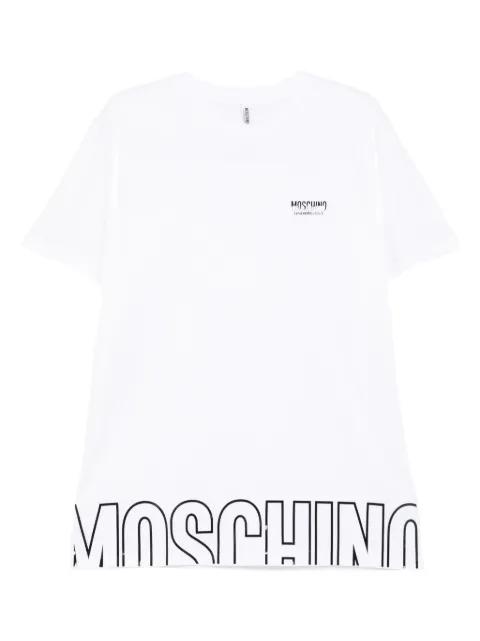 logo-print cotton t-shirt by MOSCHINO