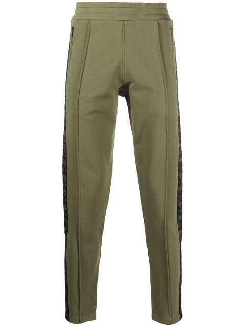 logo-print cotton track trousers by MOSCHINO