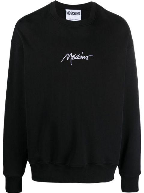 logo-print crew-neck sweatshirt by MOSCHINO