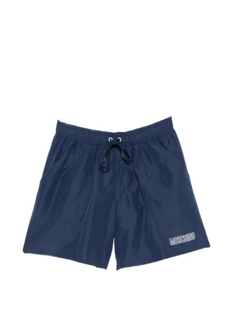 logo-print drawstring swim shorts by MOSCHINO