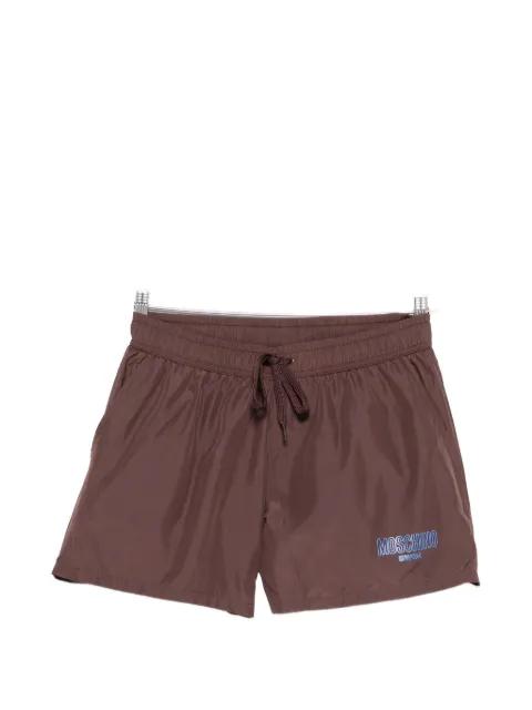 logo-print drawstring swim shorts by MOSCHINO