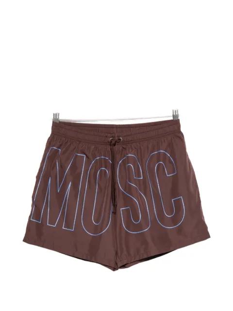 logo-print drawstring swim shorts by MOSCHINO