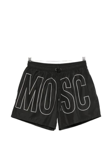 logo-print drawstring swim shorts by MOSCHINO