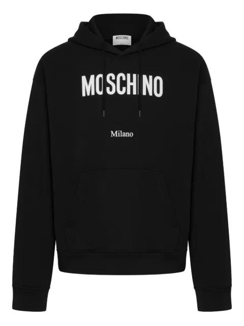 logo-print hoodie by MOSCHINO