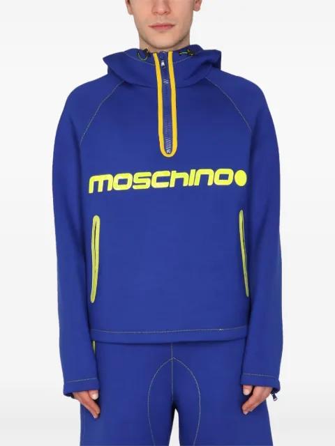 logo-print hoodie by MOSCHINO
