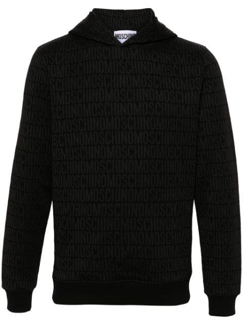 logo-print hoodie by MOSCHINO