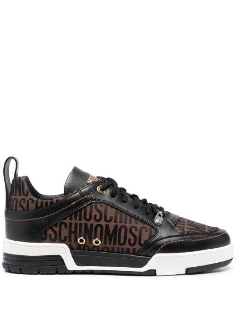 logo-print low-top sneakers by MOSCHINO