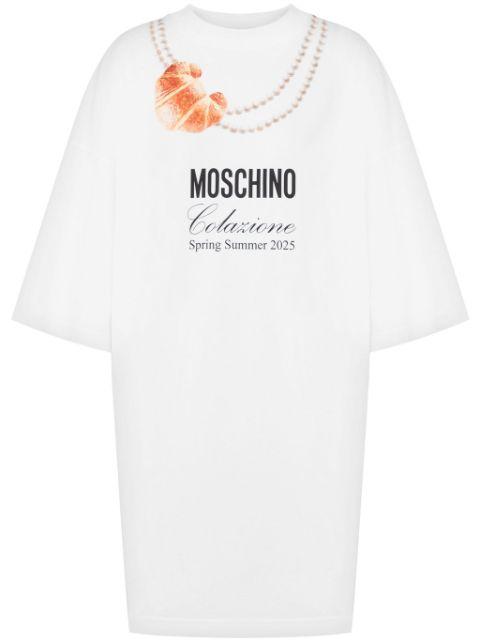 logo-print mini dress by MOSCHINO