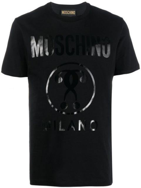 logo-print organic cotton T-shirt by MOSCHINO