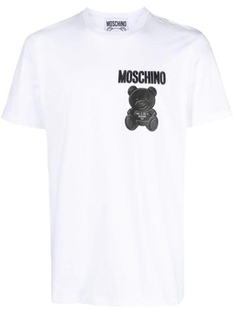 logo-print organic cotton T-shirt by MOSCHINO