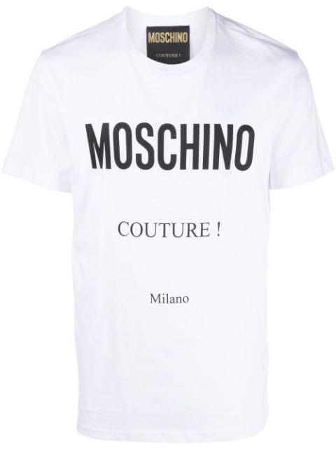 logo-print organic-cotton T-shirt by MOSCHINO