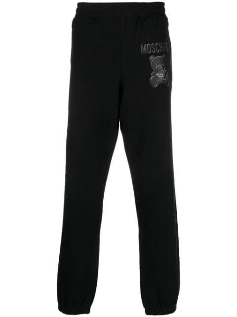 logo-print organic cotton track pants by MOSCHINO