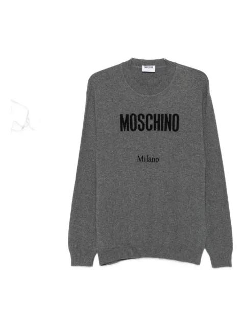 logo-print sweater by MOSCHINO