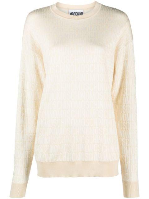 logo-print sweater by MOSCHINO