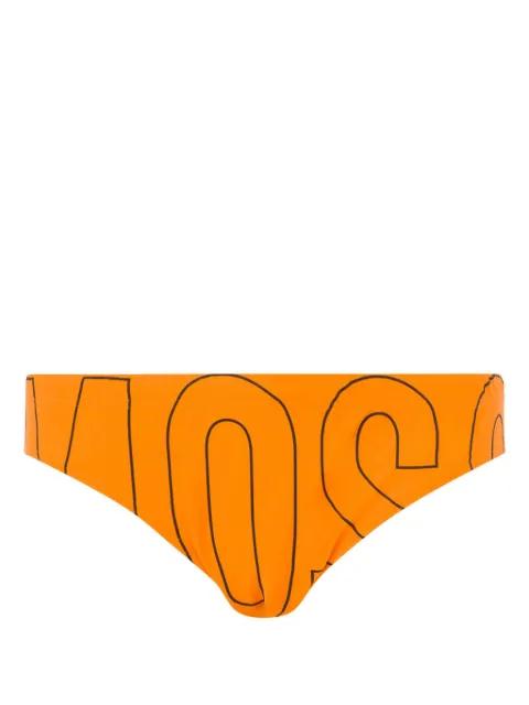 logo-print swim briefs by MOSCHINO