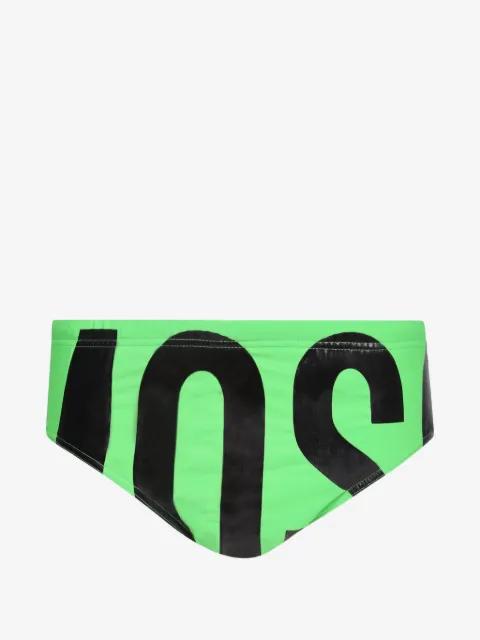 logo-print swim briefs by MOSCHINO