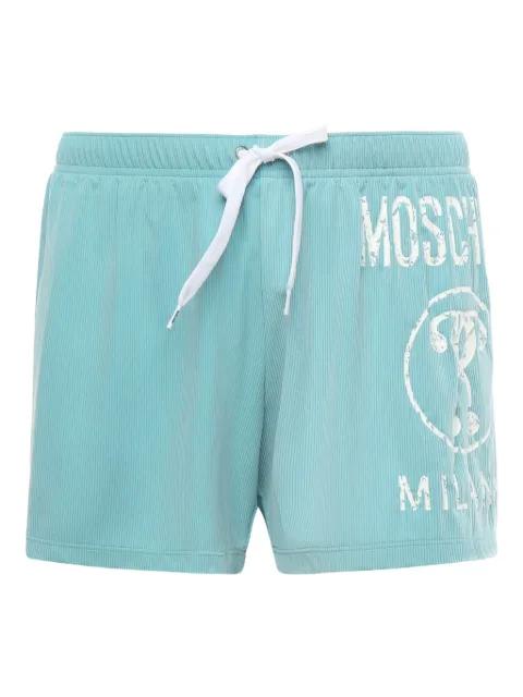 logo-print swim shorts by MOSCHINO