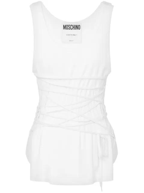 logo-print top by MOSCHINO