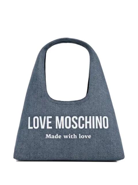 logo-print tote bag by MOSCHINO
