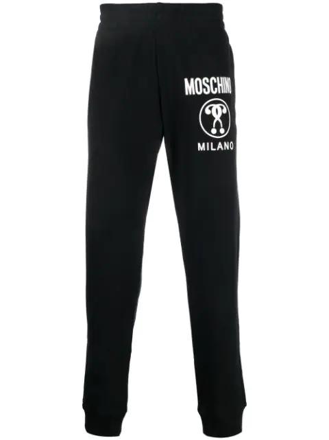 logo-print track pants by MOSCHINO