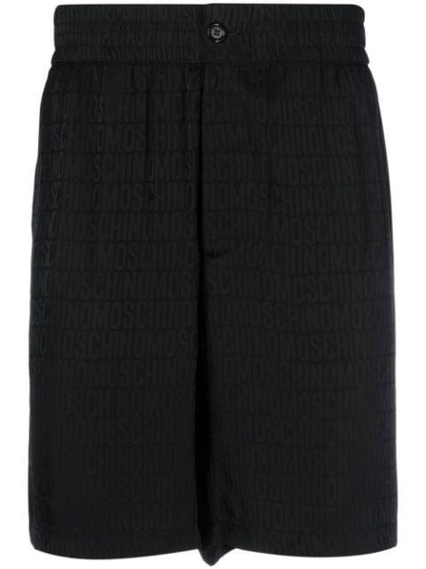 logo-print track shorts by MOSCHINO
