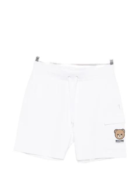 logo-print track shorts by MOSCHINO