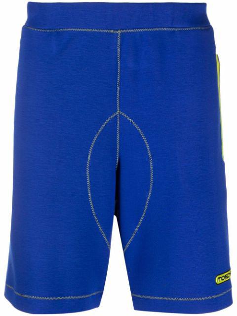 logo-print track shorts by MOSCHINO
