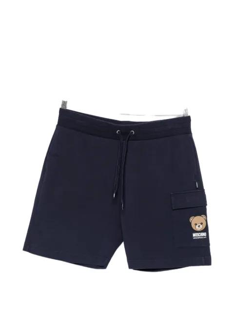 logo-print track shorts by MOSCHINO