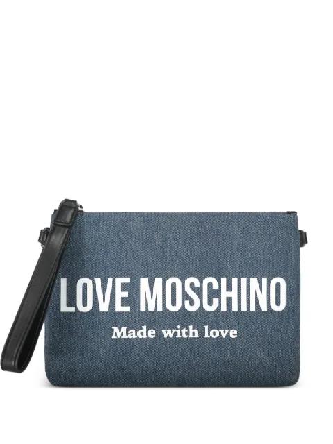 logo strap shoulder bag by MOSCHINO